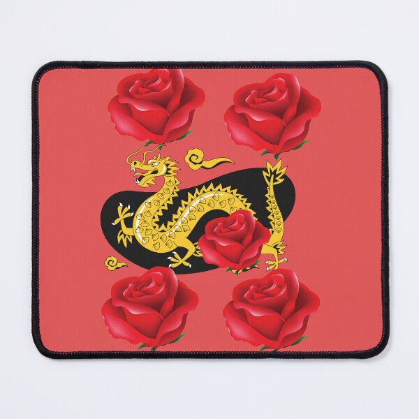 Item preview, 2022 beautiful patterns of dragon and rosas designed and sold by marie1919.