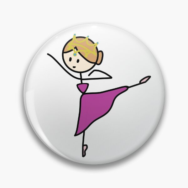 Item preview, Cute Ballerina Dances In A Gorgeous Purple Dress designed and sold by BalletRina.