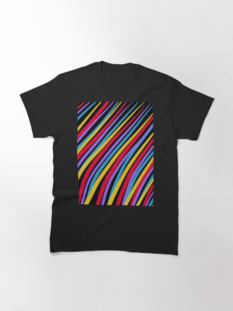 Thumbnail 3 of 7, Classic T-Shirt, Streaking by OneDayOneImage - 80s Style - Pop Art - Graduation Gift Idea designed and sold by OneDayArt.