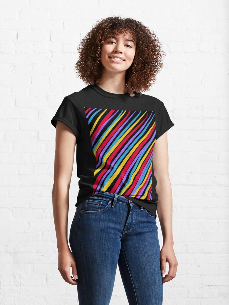 Alternate view of Streaking by OneDayOneImage - 80s Style - Pop Art - Graduation Gift Idea Classic T-Shirt