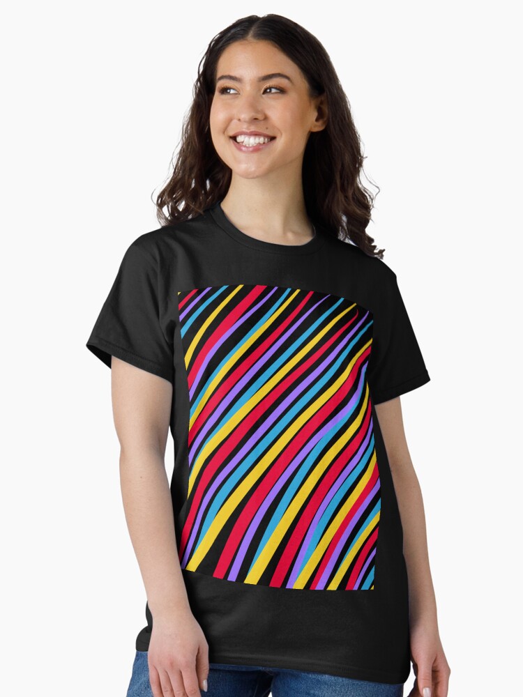 Thumbnail 1 of 7, Classic T-Shirt, Streaking by OneDayOneImage - 80s Style - Pop Art - Graduation Gift Idea designed and sold by OneDayArt.