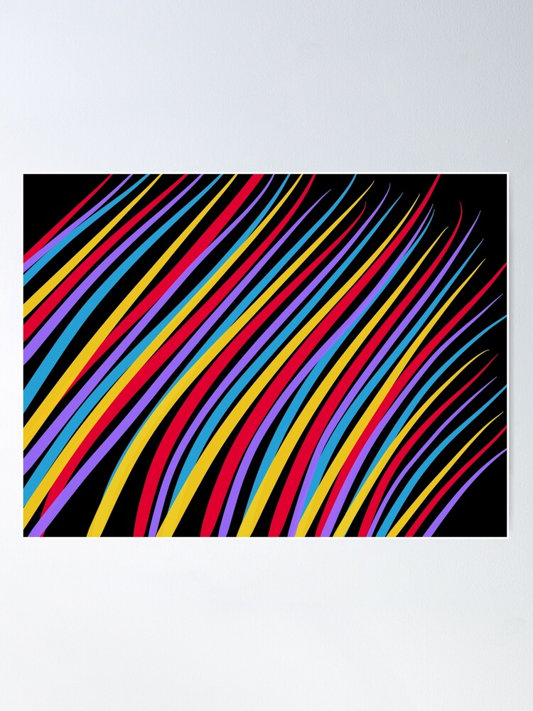 Alternate view of Streaking by OneDayOneImage - 80s Style - Pop Art - Graduation Gift Idea Poster