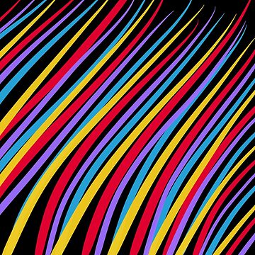Artwork thumbnail, Streaking by OneDayOneImage - 80s Style - Pop Art - Graduation Gift Idea by OneDayArt