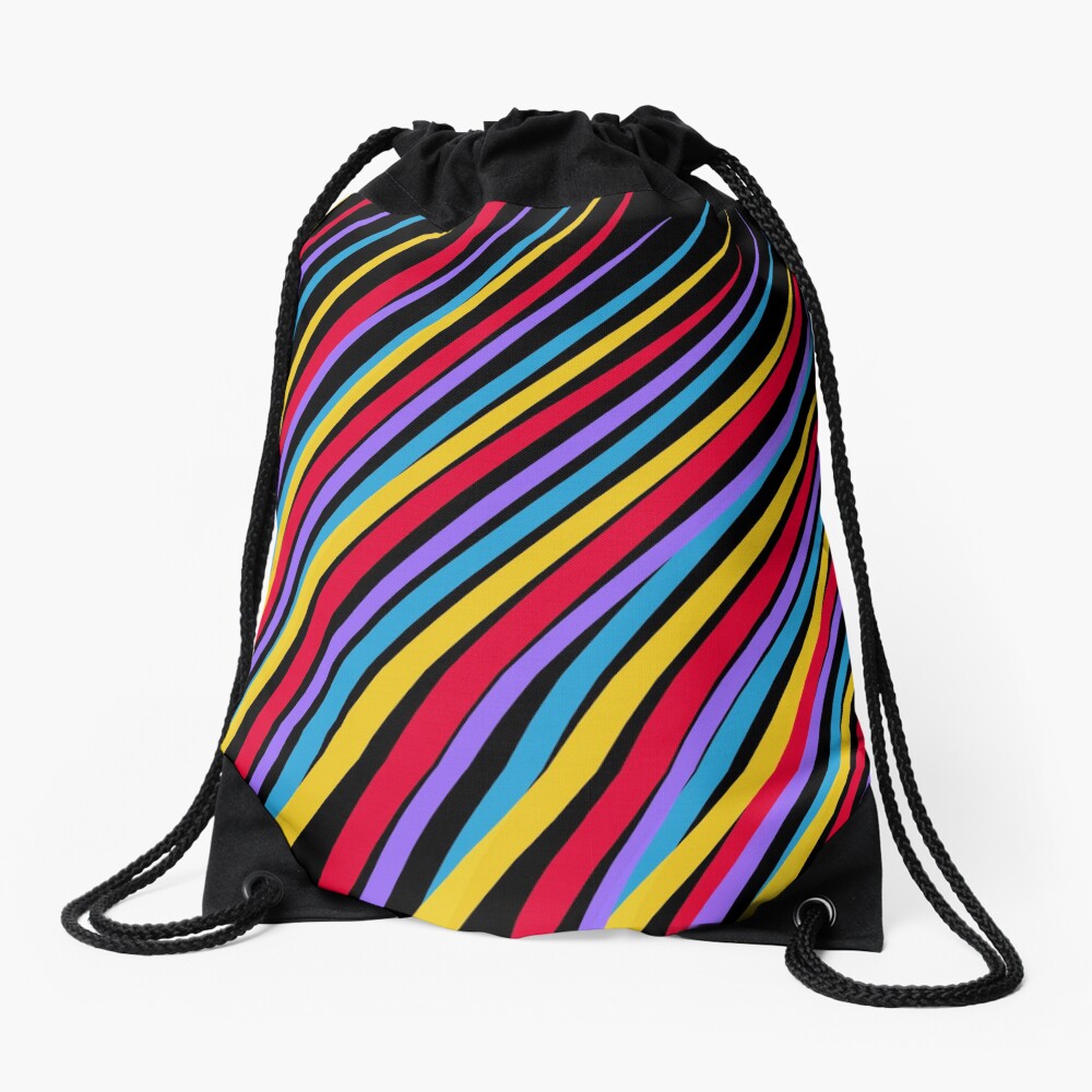Streaking by OneDayOneImage - 80s Style - Pop Art - Graduation Gift Idea Drawstring Bag
