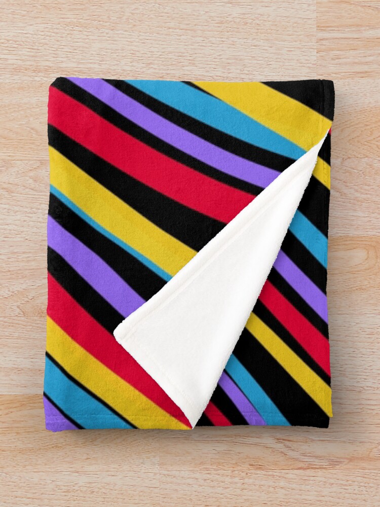Alternate view of Streaking by OneDayOneImage - 80s Style - Pop Art - Graduation Gift Idea Throw Blanket