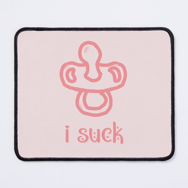 Item preview, "I Suck" Pink Pacifier - Rude Graphic designed and sold by roselikething.