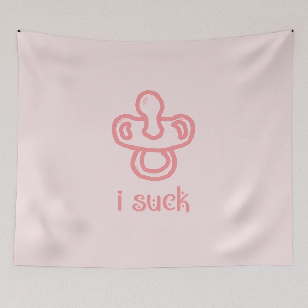 Item preview, "I Suck" Pink Pacifier - Rude Graphic designed and sold by roselikething.