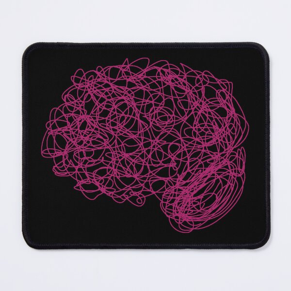 Item preview, Fuchsia Pink Purple Brain Cerebral Psych Psychology Mental Health Neuroscience Anatomy Science Psychiatry Doodle designed and sold by hopecope.