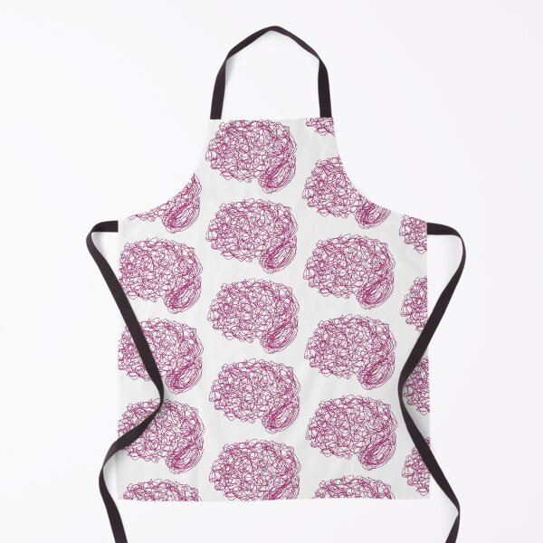 Item preview, Fuchsia Pink Purple Brain Cerebral Psych Psychology Mental Health Neuroscience Anatomy Science Psychiatry Doodle designed and sold by hopecope.