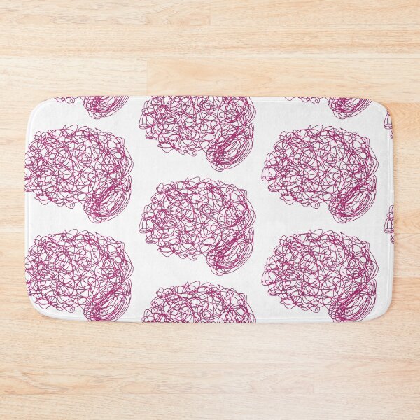 Item preview, Fuchsia Pink Purple Brain Cerebral Psych Psychology Mental Health Neuroscience Anatomy Science Psychiatry Doodle designed and sold by hopecope.