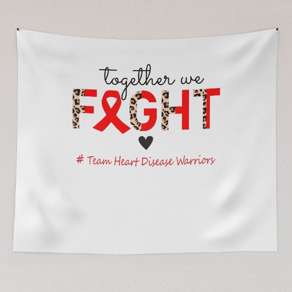 Item preview, Heart Disease Awareness Together We Fight Team Heart Disease Warriors designed and sold by whlrcheryl.