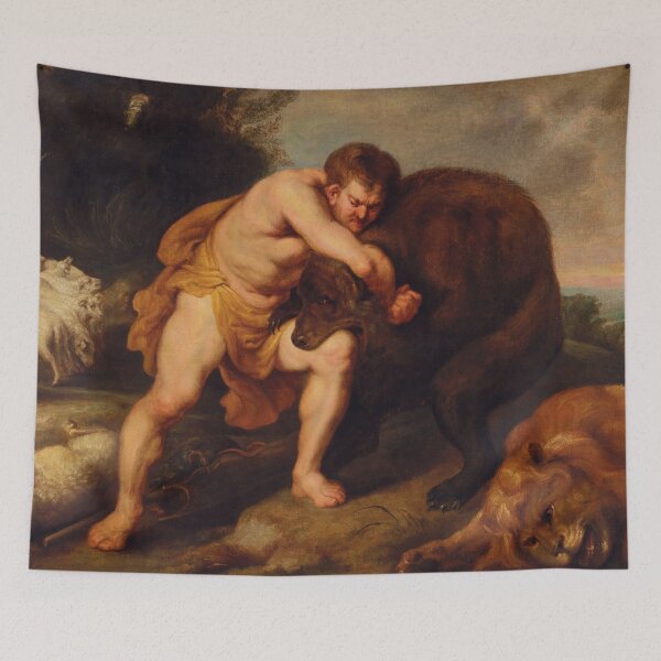 Item preview, David Fighting the Bear | Peter Paul Rubens | 1628 Renaissance Biblical Art designed and sold by CJET.
