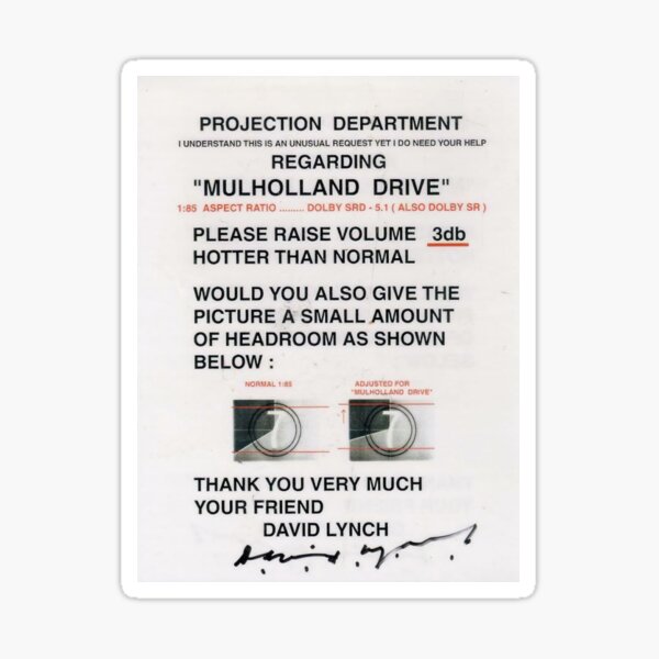 Artikel-Vorschau von Special Present Projection Department Mulholland Drive Vintage Photograp, designt und verkauft von DockinsJager.