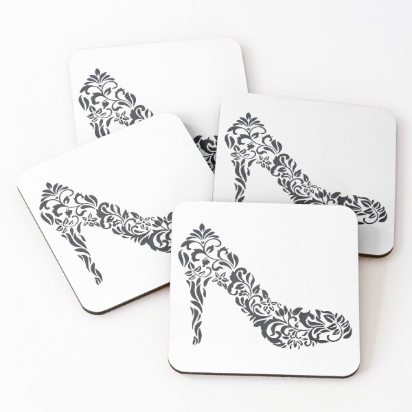 Item preview, Black floral Stiletto design  designed and sold by Melissa Renee.