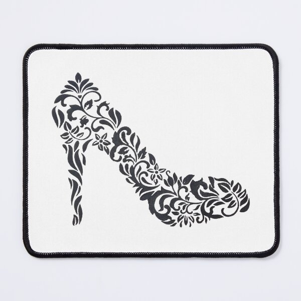 Item preview, Black floral Stiletto design designed and sold by Melissa Renee.