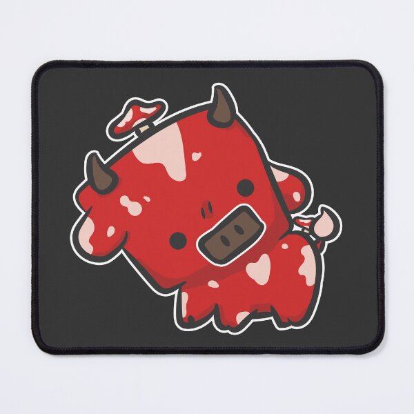 Vista previa del artículo con la obra «Mooshroom / Linda vaca Kawaii con champiñones», diseñado y vendido por CoolSkin.