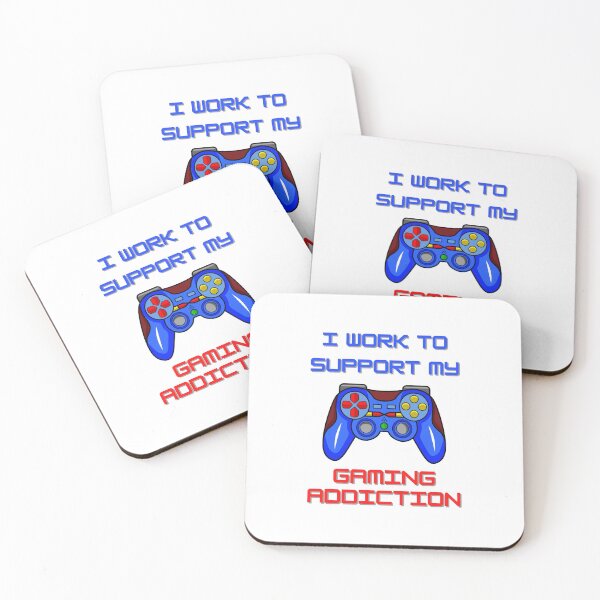 Item preview, Gamer Gift Ideas - Game Controller - I Work To Support My Gaming Addiction designed and sold by CreativeCranium.
