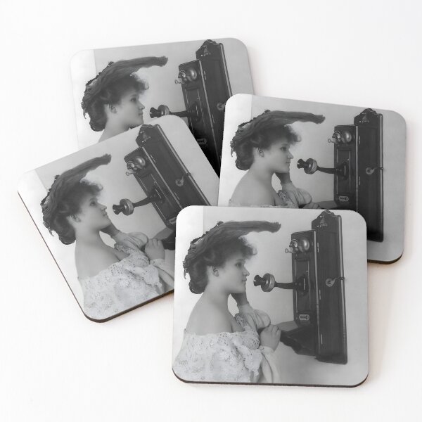 Item preview, Stylish Woman Using A Phone - Circa 1905 designed and sold by warishellstore.