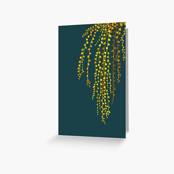 Item preview, String of Pearls in Yellow on Blue designed and sold by Leela's House.