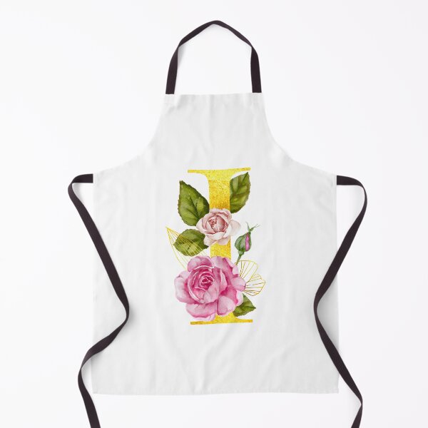 Item preview, Watercolor Monogram Letter I With Pink Roses designed and sold by silviaol.