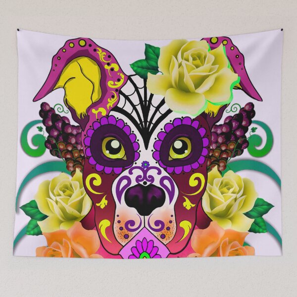 Item preview,   Skull Sugar Pitbull designed and sold by Gothic Fantasy.