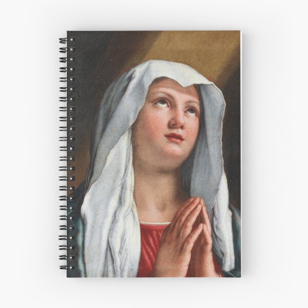 Item preview, Madonna in prayer | Giovanni Battista Salvi | 1640 Renaissance Gospel Biblical Art designed and sold by CJET.