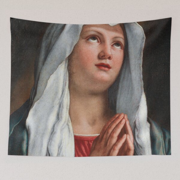 Item preview, Madonna in prayer | Giovanni Battista Salvi | 1640 Renaissance Gospel Biblical Art designed and sold by CJET.
