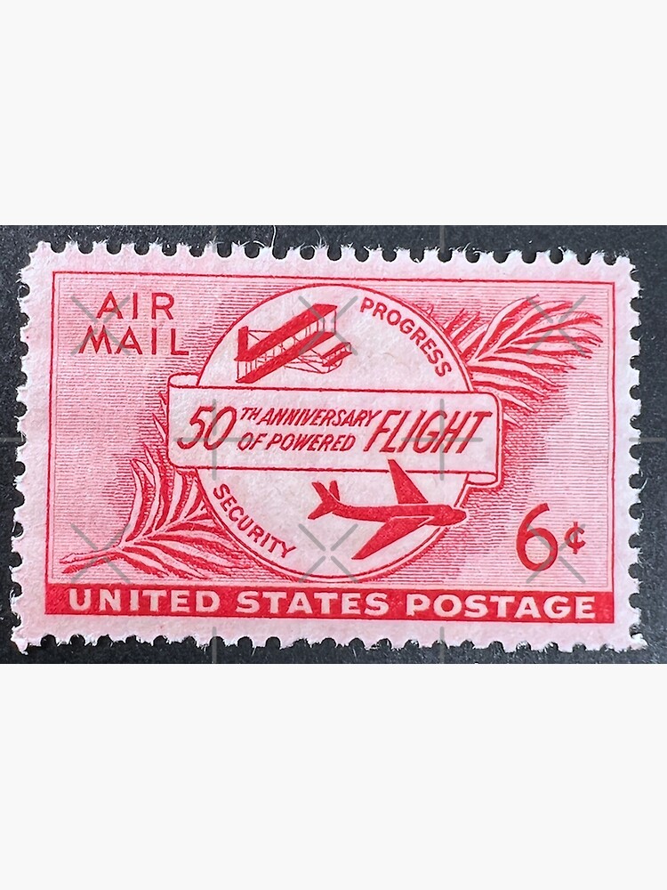 50th Anniversary of Powered Flight USA Vintage Postage Stamp