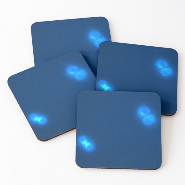 Item preview, Neon blue cells - glowing biology designed and sold by ArtByScience.