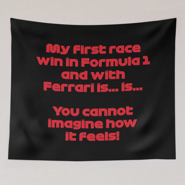 Item preview, SAI. My First Race Win! - Best Team Radio British 2022 GP (Original - Black BG) designed and sold by FilipeFerreira.