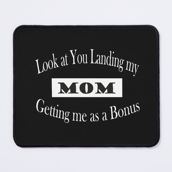 Item preview, Watch you land my mom receive me as a bonus t-shirt, mom gift designed and sold by AdOmar.