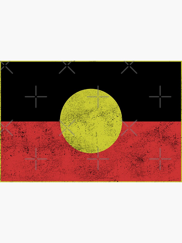 "Indigenous Flag [Worn Look]" Sticker for Sale by politicalamity