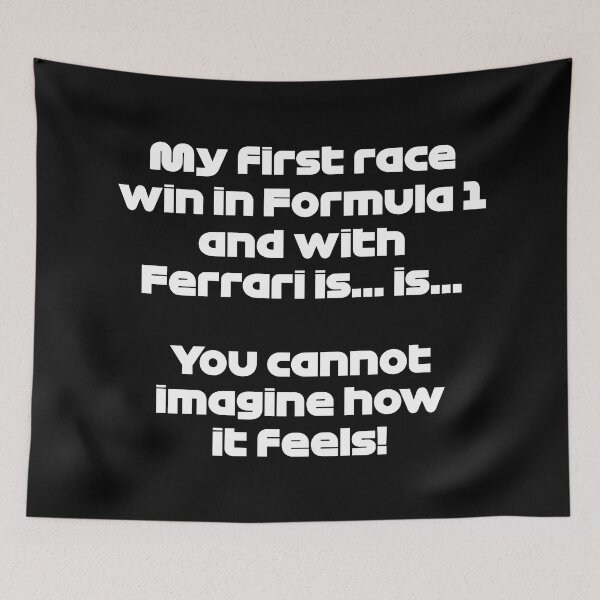 Item preview, SAI. My First Race Win! - Best Team Radio British 2022 GP (White) designed and sold by FilipeFerreira.