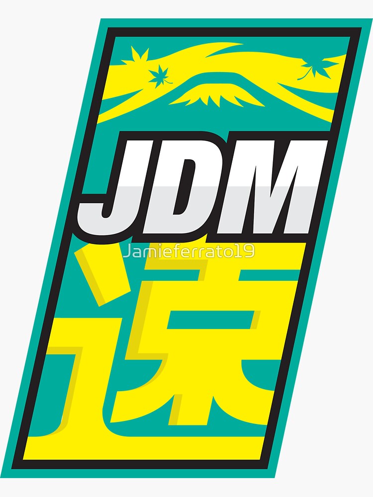 "JDM Japanese Automotive Sticker / Tshirt Leaf Colourway" Sticker for