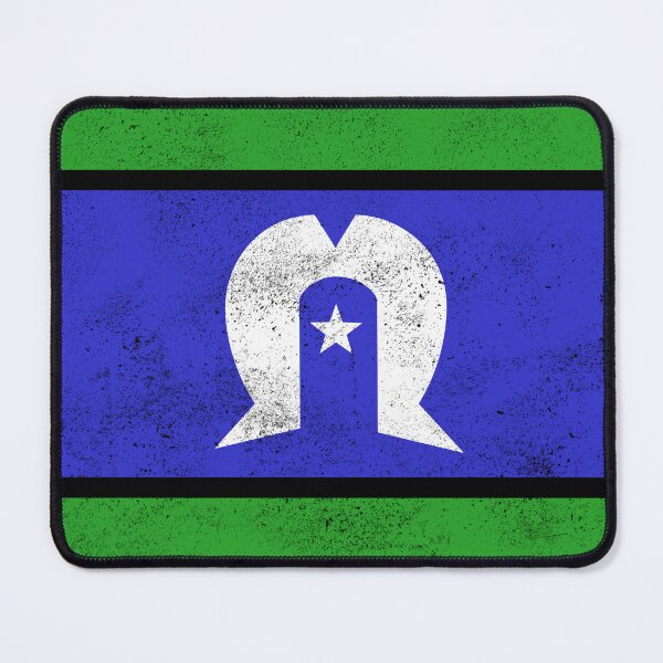 Item preview, Indigenous Torres Strait Islander Flag [Worn Look] designed and sold by politicalamity.