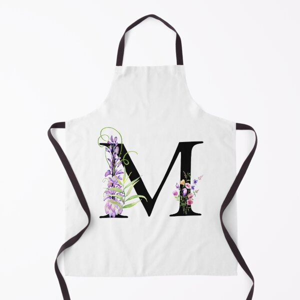 Item preview, Watercolor Monogram Black Letter M designed and sold by silviaol.