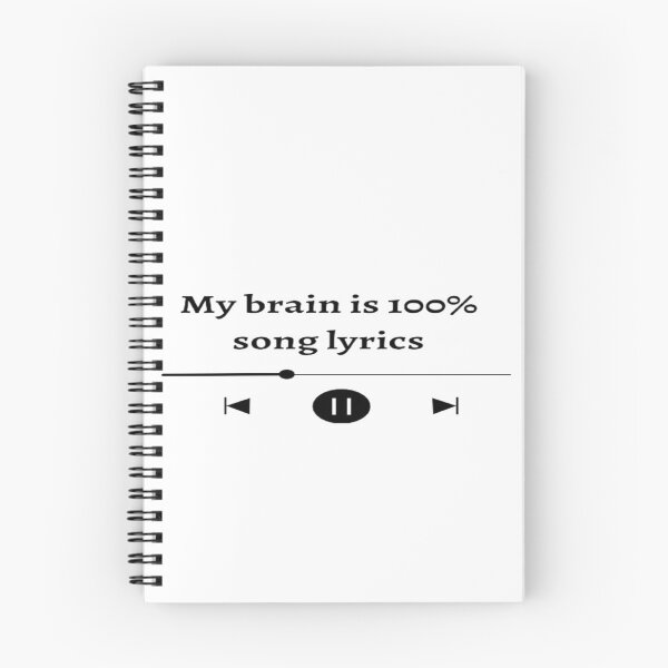 Item preview, My brain is 100% song lyrics designed and sold by HagarStore.