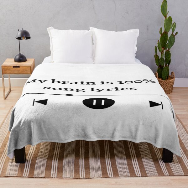 Item preview, My brain is 100% song lyrics designed and sold by HagarStore.