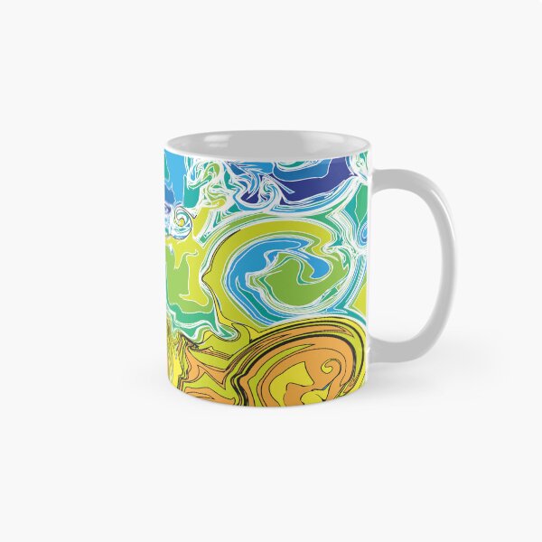 Item preview, Fluid Art, Pouring art design, Blue Green Yellow Abstract, liquid art designed and sold by Thilaniz.