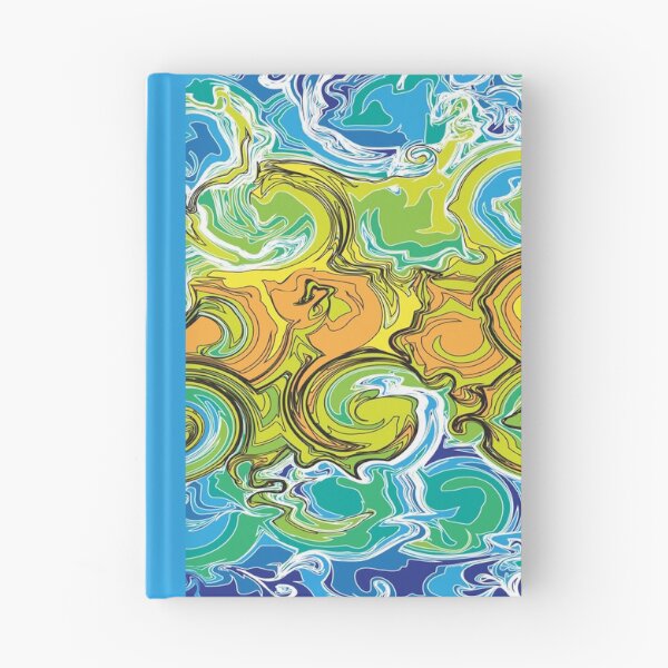 Item preview, Fluid Art, Pouring art design, Blue Green Yellow Abstract, liquid art designed and sold by Thilaniz.