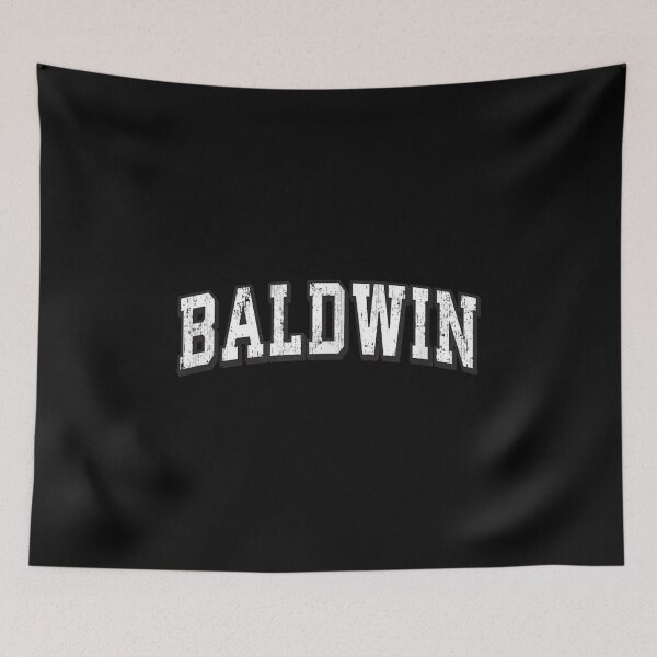 Item preview, Baldwin Pennsylvania Vintage Athletic Sports B&W Print designed and sold by AgnesGeller.