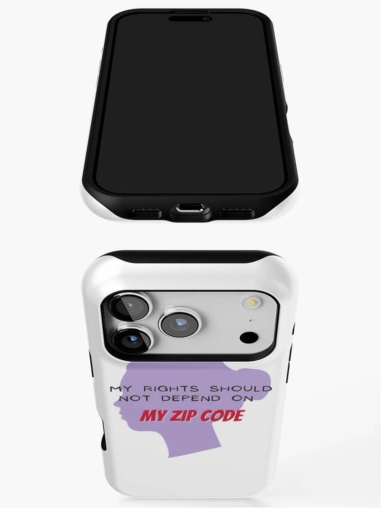 Thumbnail 3 of 4, iPhone Case, My Rights & My Zip Code designed and sold by MyTimeCreative.