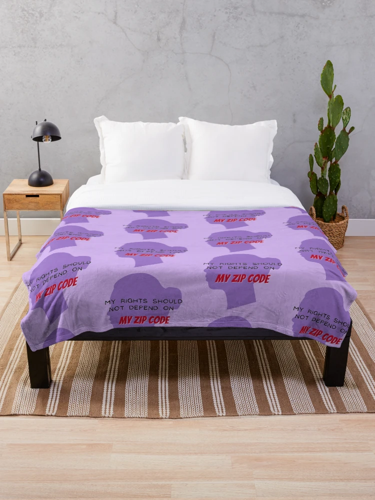 Thumbnail 1 of 6, Throw Blanket, My Rights & My Zip Code designed and sold by MyTimeCreative.