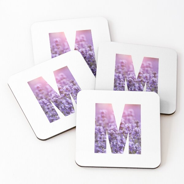 Item preview, Lavender Flowers Monogram Initial Letter M designed and sold by silviaol.