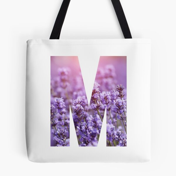 Item preview, Lavender Flowers Monogram Initial Letter M designed and sold by silviaol.