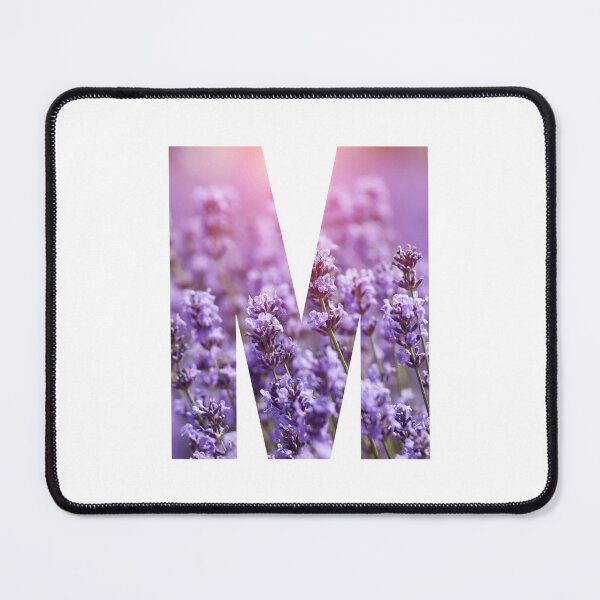 Item preview, Lavender Flowers Monogram Initial Letter M designed and sold by silviaol.