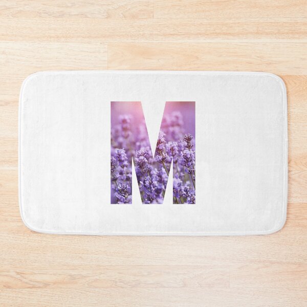 Item preview, Lavender Flowers Monogram Initial Letter M designed and sold by silviaol.