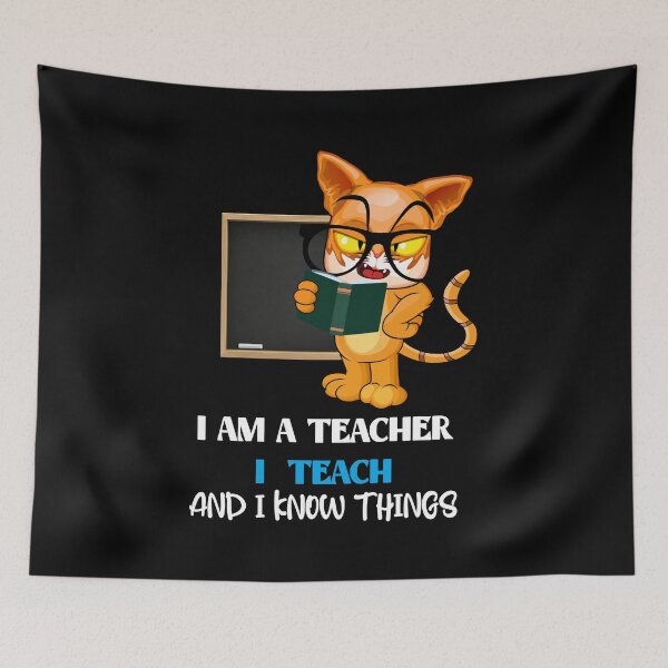 Item preview, I'm a teacher, I teach and I know things designed and sold by Noha Applied- Arts.