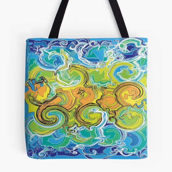 Item preview, Fluid Art, Pouring art design, Blue Green Yellow Abstract, liquid art designed and sold by Thilaniz.