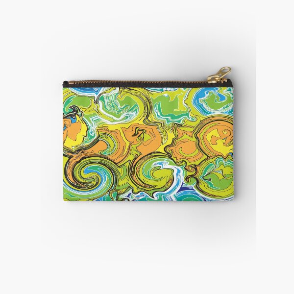Item preview, Fluid Art, Pouring art design, Blue Green Yellow Abstract, liquid art designed and sold by Thilaniz.